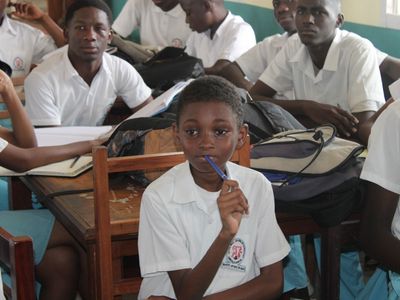 Une vue des élevés lors de présentation des activités d’ACCULTURATION DIGITALE du Centre Gabonais de L’Innovation (CGI